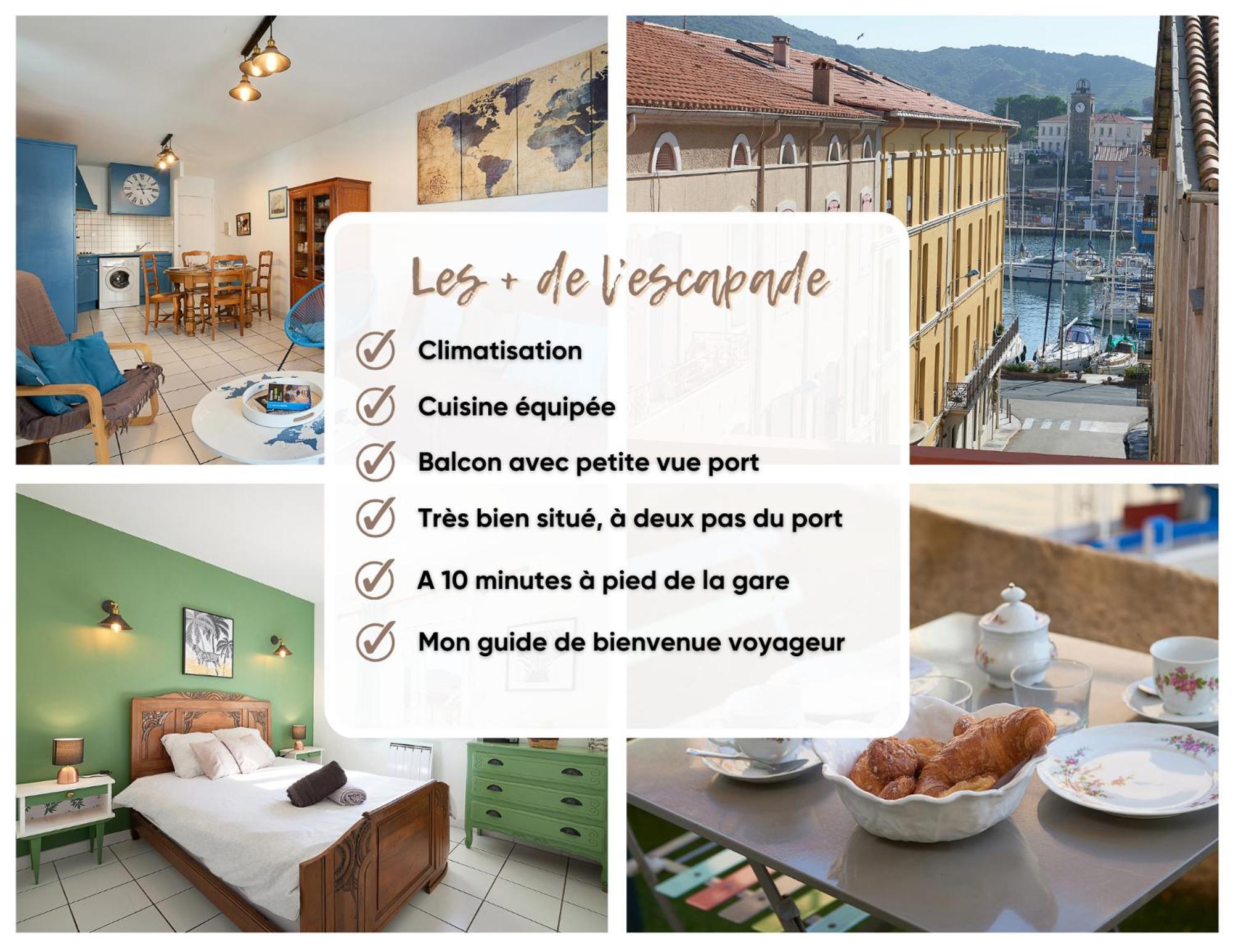 L'Escapade, Port A 200M, Climatisation Et Balcon Apartment Port Vendres Exterior photo